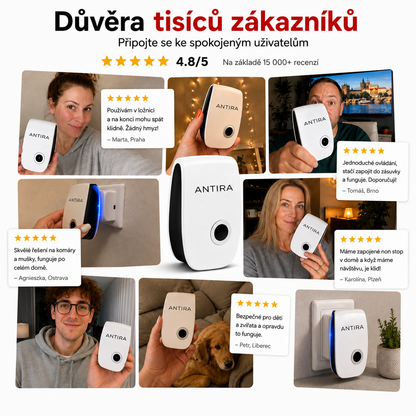 Antira HomeGuard – Ultrazvukový odpuzovač škůdců
